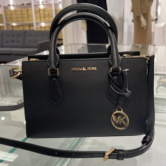 Michael Kors Sheila Small Center Zip Satchel Shoulder Crossbody Bag Non Leather - Picture 15 of 16